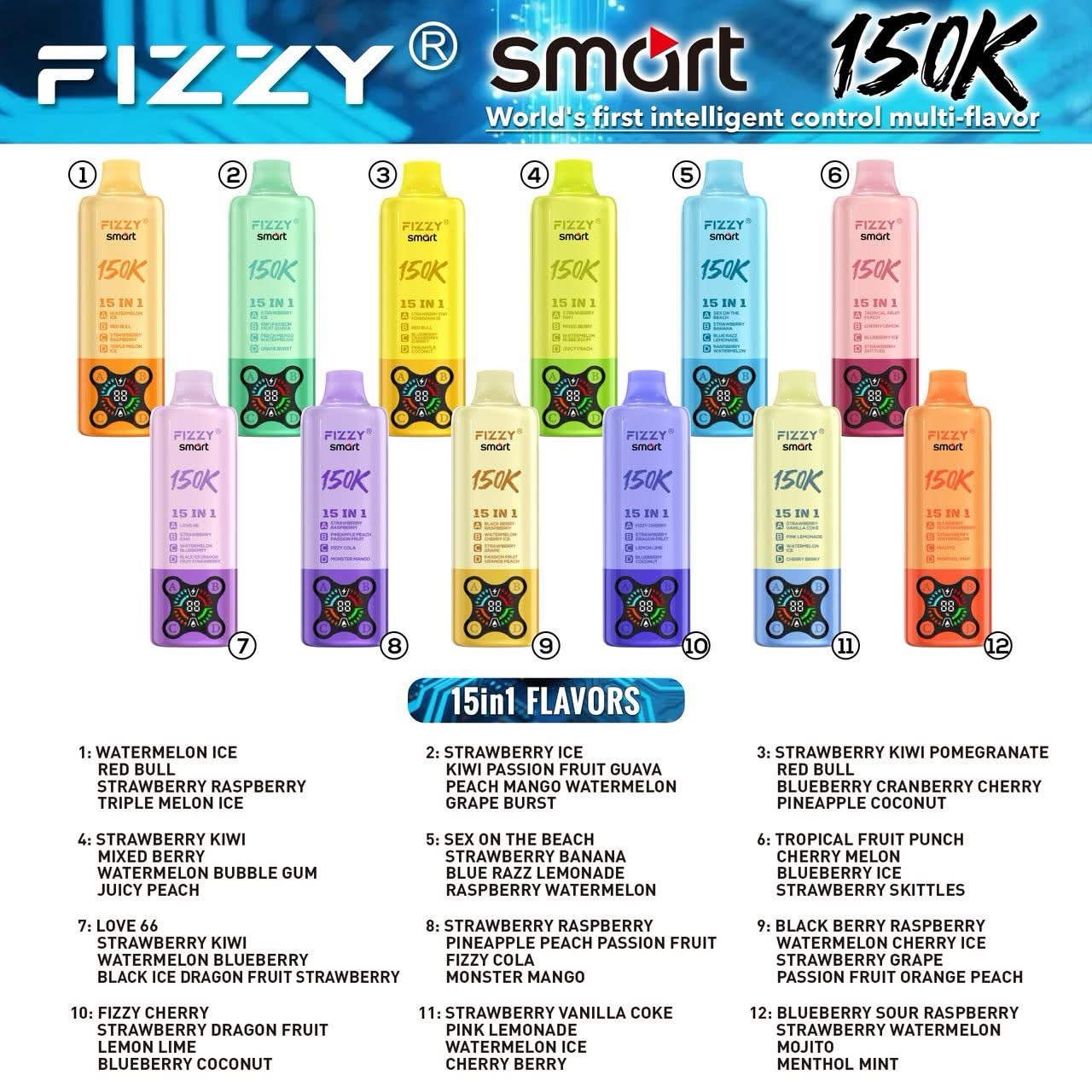 FIZZY SMART 15 in 1 150K（ニコチンフリー） 商品画像