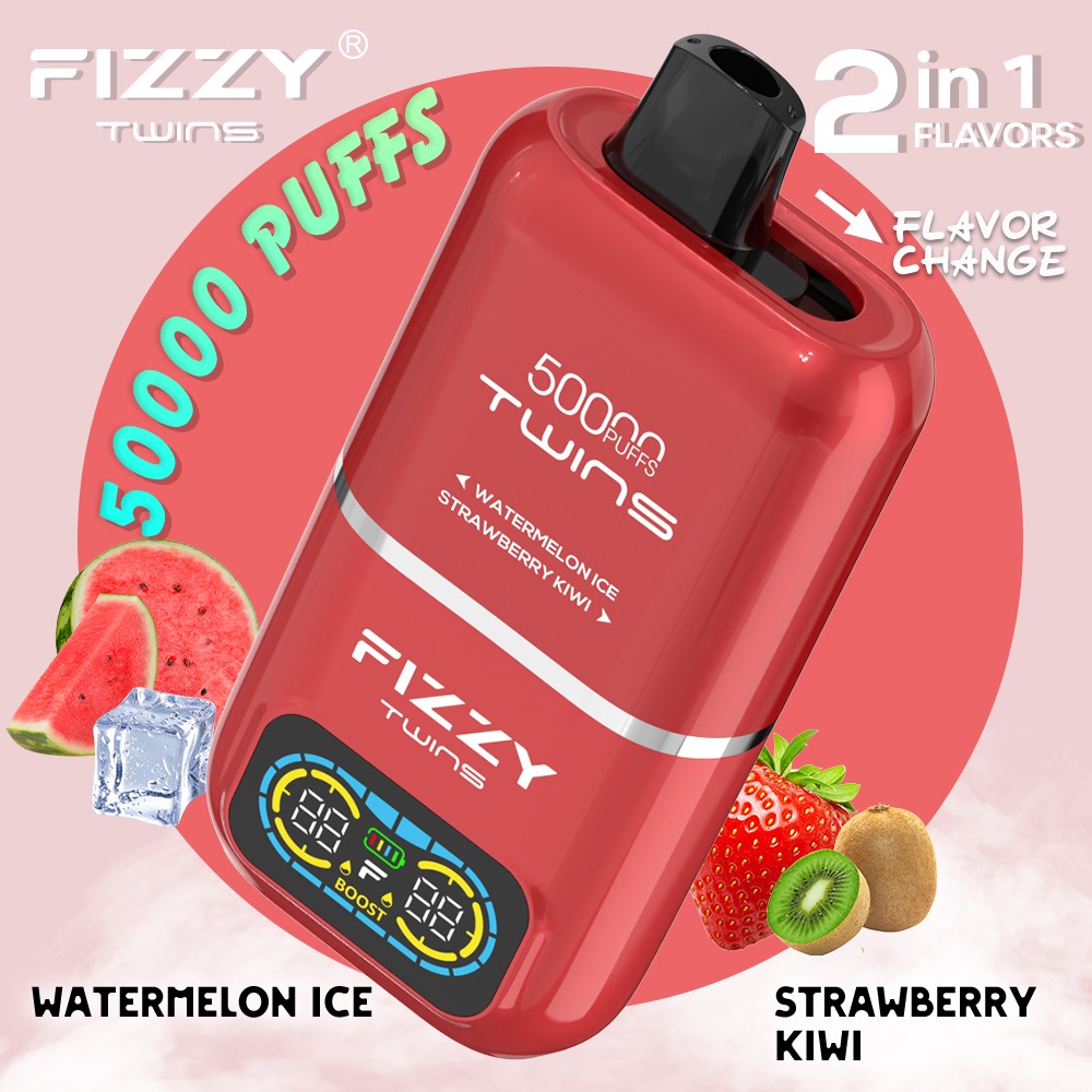Fizzy Twins 2-Flavors 1. スイカアイス ＆ ストロベリーキウイ