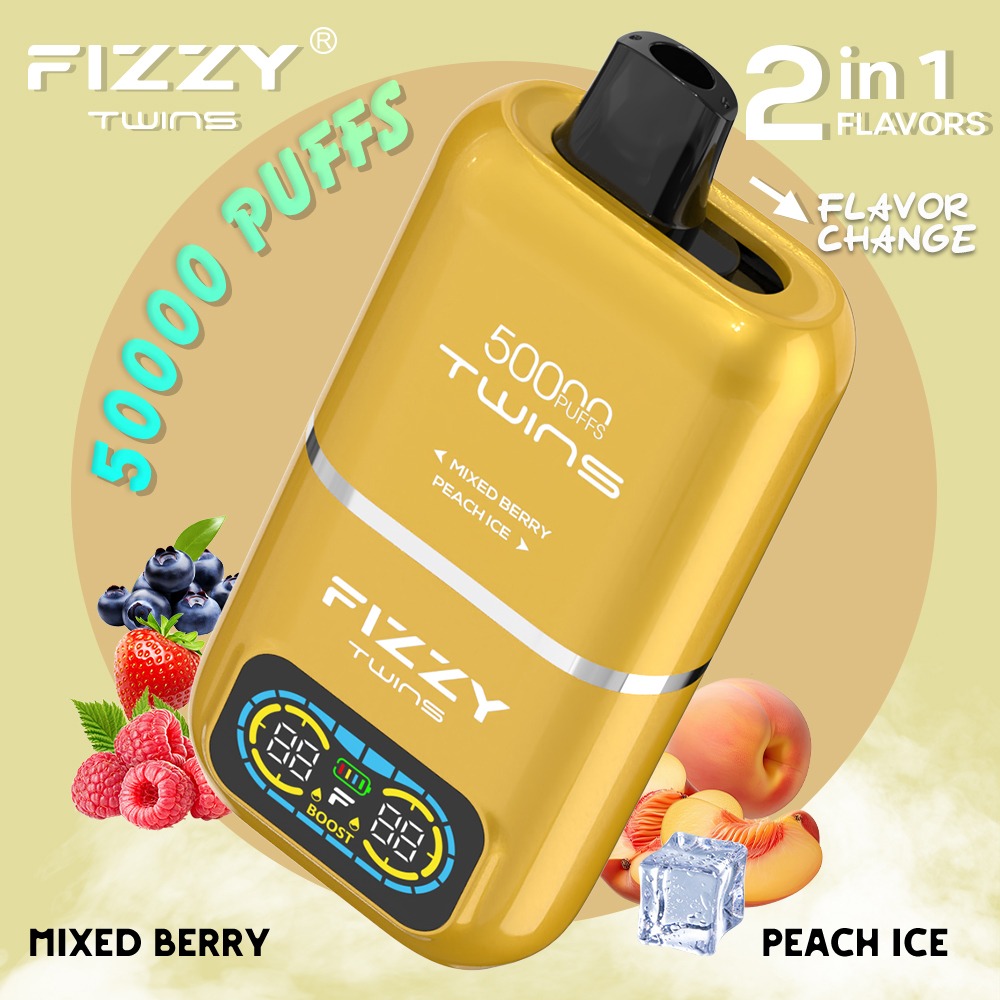 Fizzy Twins 2-Flavors 10. ミックスベリー ＆ ピーチアイス