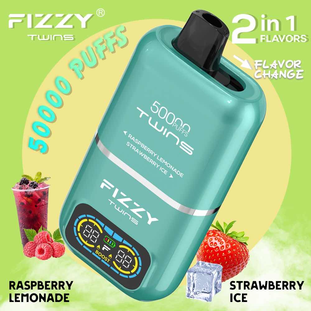 Fizzy Twins 2-Flavors 12. ラズベリーレモネード ＆ ストロベリーアイス