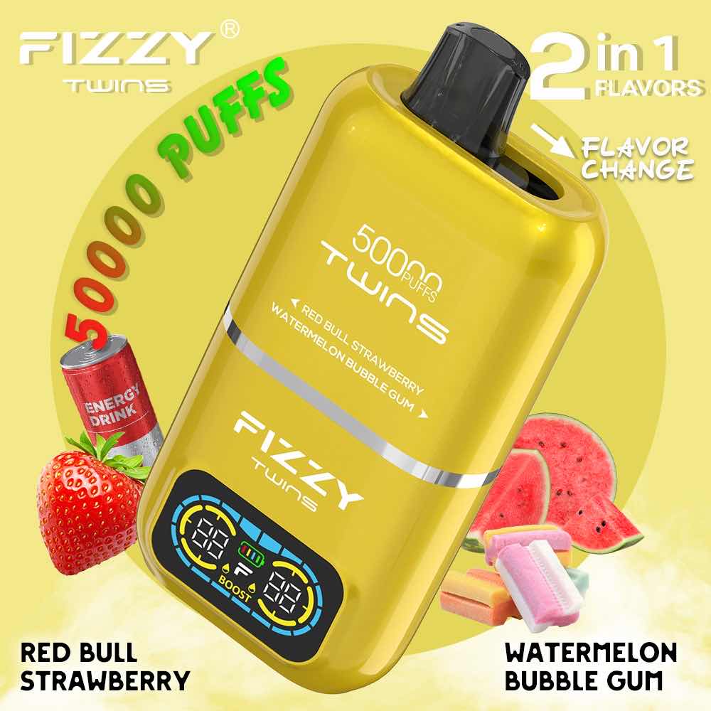 Fizzy Twins 2-Flavors 13. レッドブルストロベリー ＆ メロンバブルガム