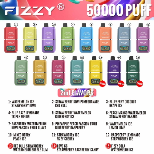 Fizzy Twins 2-Flavors（ニコチンフリー） 15フレーバー一覧